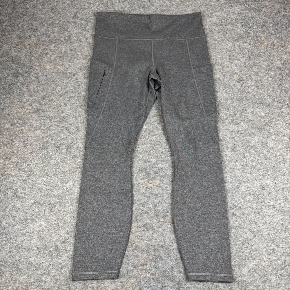 Athleta Gray Up For Anything 7/8 Leggings 27" Womens Medium M